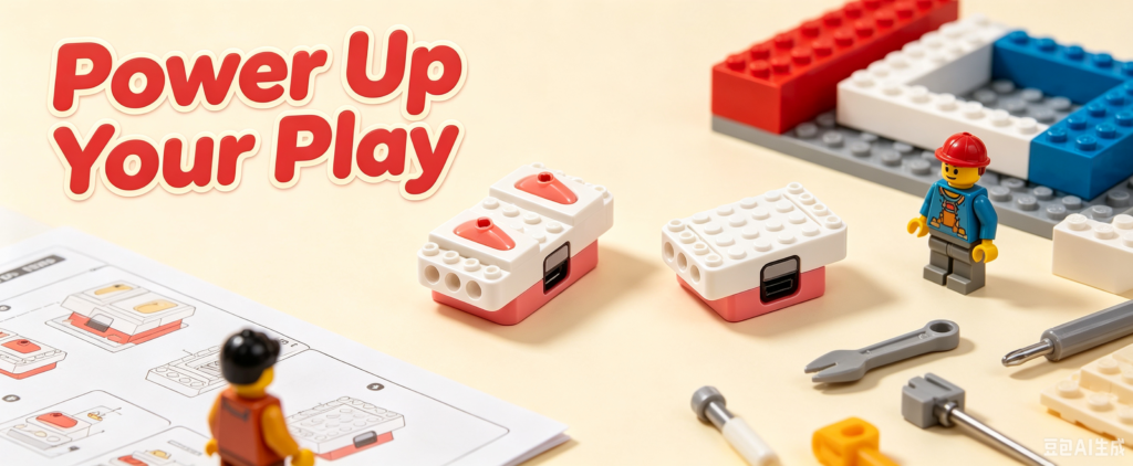 A&S Power lightweight battery accessory for educational Lego construction toys