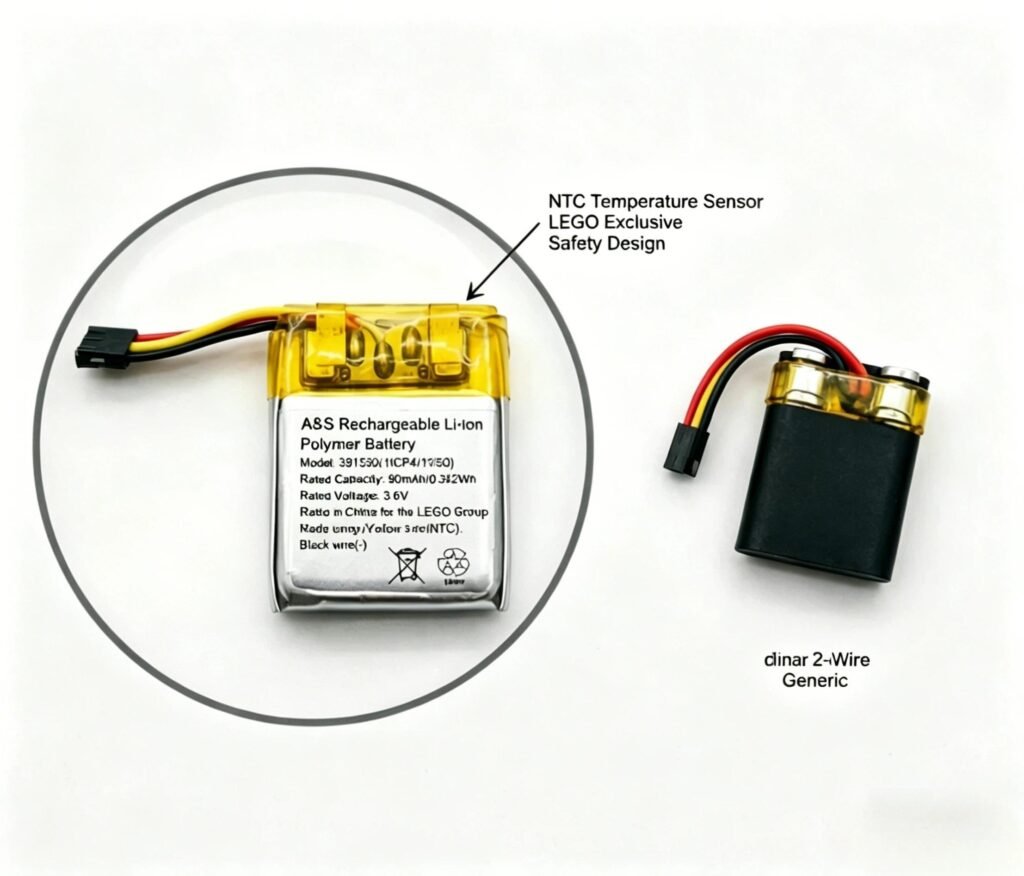 Compare li polymer battery vs lithium ion battery for LEGO 391520 replacements