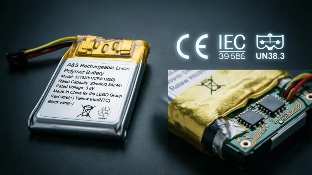 Lithium ion polymer battery for LEGO 391520, optimized for stable discharge and safety