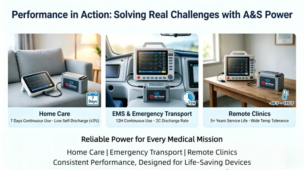 Reliable lithium ion batteries for medical devices, with stable performance