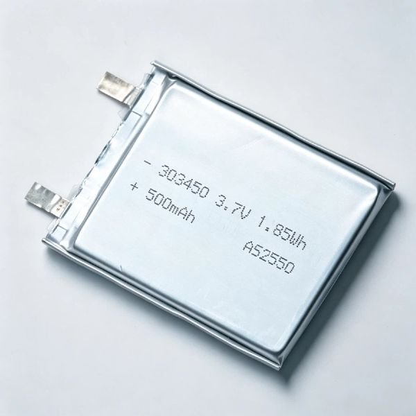 3.7V 500mAh Ultra-Slim Li-Polymer Battery AS303450 - Image 2