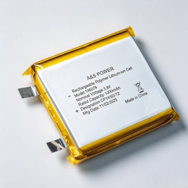 3.8V 1000mAh High-Capacity Li-Polymer Battery AS146074 - Image 2