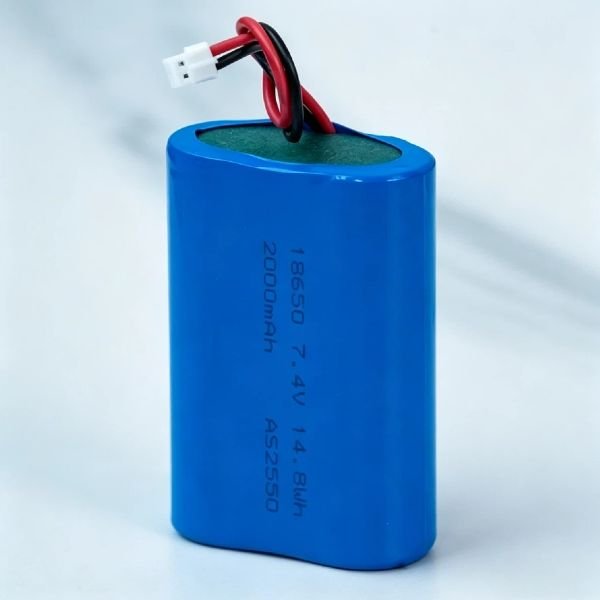 7.4V 2000mAh 18650 lithium battery pack with protection circuit