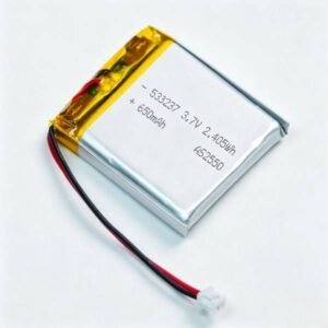 3.7V 650mAh compact Li-Po battery pack with connector