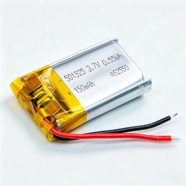 3.7V 150mAh Miniature Li-Po Battery Pack with Protection Circuit AS501525 - Image 2