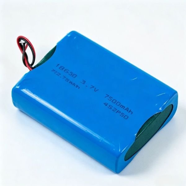 3.7V 7500mAh 18650 Li-ion Battery Pack with ZHR-2P Connector - Image 3