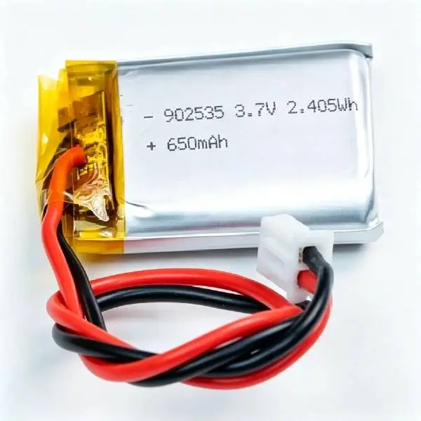 3.7V 650mAh Li-Polymer Battery Pack AS902535