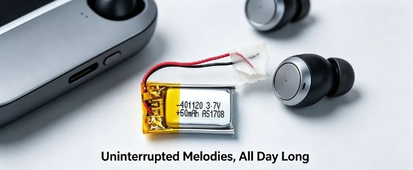 Ultra-compact 3.7V 60mAh protected LiPo battery for medical and wearable electronics