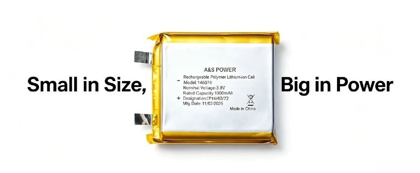 Long-lasting Li-Polymer cell for consumer and industrial use