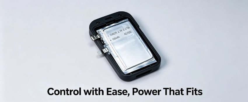 Compact Li-Po battery for wearable devices 