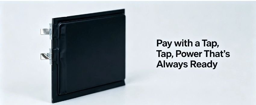 0.9mm ultra-thin lithium polymer battery for smart cards 