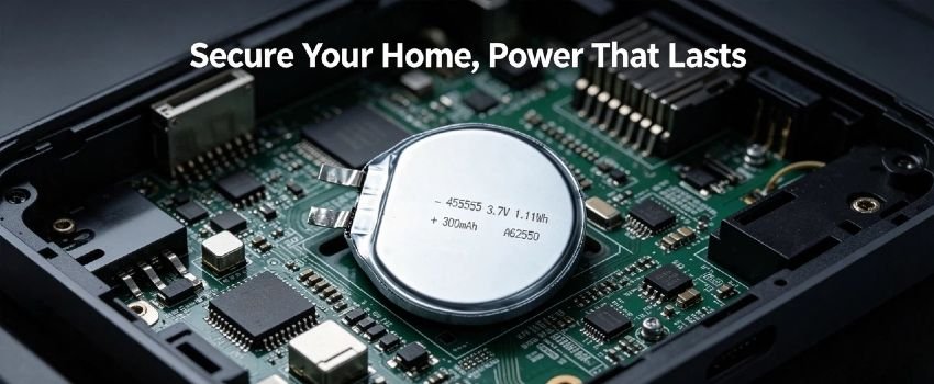 Thin round lithium polymer battery for wearables 