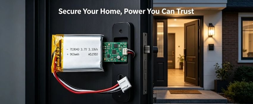 Rechargeable Li-Po battery pack with connector 