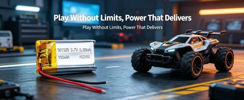 3.7V 150mAh miniature Li-Po battery pack with protection