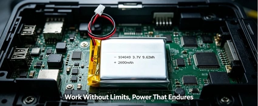 Long-lasting AS104049 polymer battery for industrial handheld scanners and rugged devices