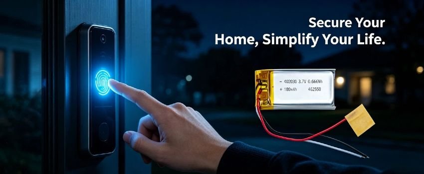 Safe Li-Polymer battery for portable medical devices