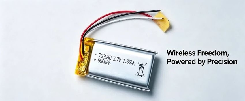 Reliable AS702040 polymer battery for compact medical wearables and portable monitors