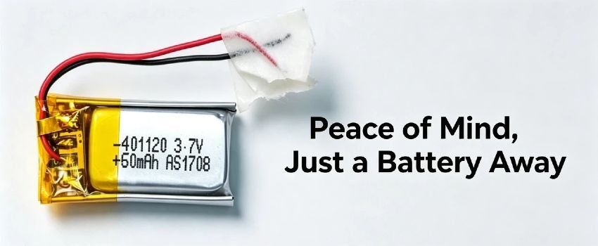 A&S Power 3.7V 60mAh 401120 Li-Polymer battery for hearing aids and audio devices