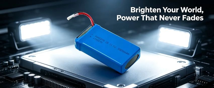 High-capacity 11.1V Li-Polymer battery pack