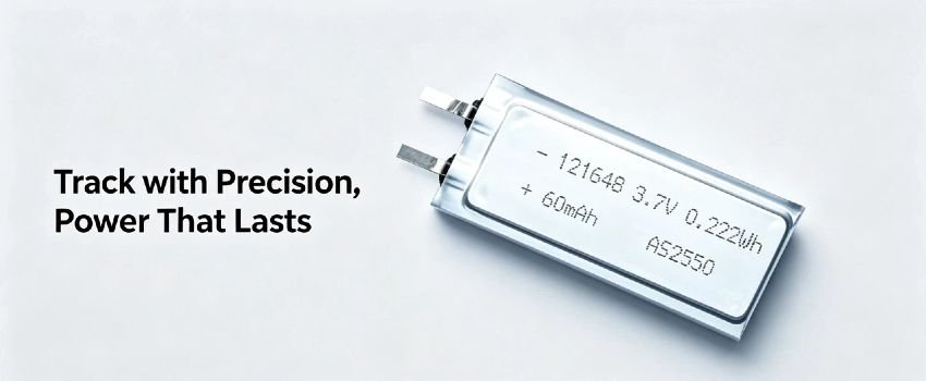 Compact Li-Po battery for Bluetooth charging cases 