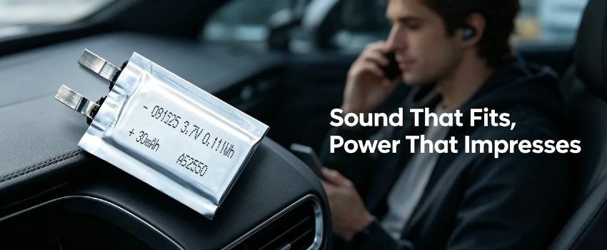 Compact 30mAh Li-Po cell for space-constrained designs 