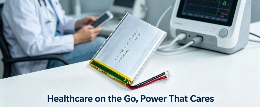 Rechargeable Li-Po battery pack with NTC and connector