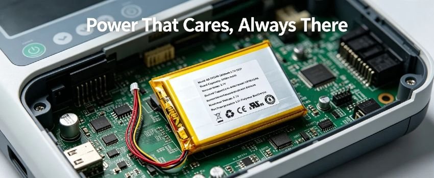 Long-lasting AS755590 polymer battery for industrial handheld terminals and rugged devices
