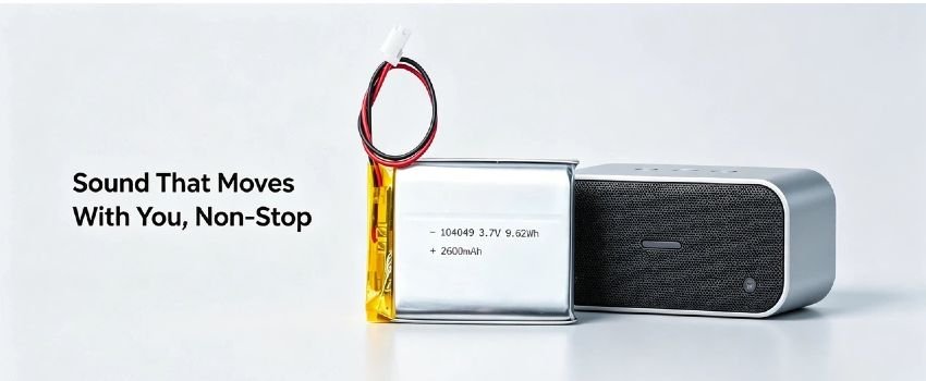 AS104049 3.7V 2600mAh high-capacity Li-Polymer battery for portable power banks and electronics