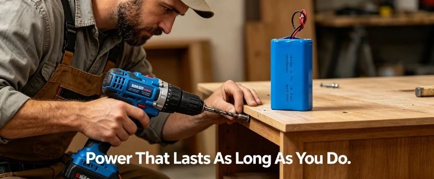 High-capacity 18650 lithium battery pack