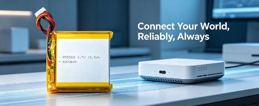 Long-lasting AS95556 lithium polymer battery for outdoor and field work equipment