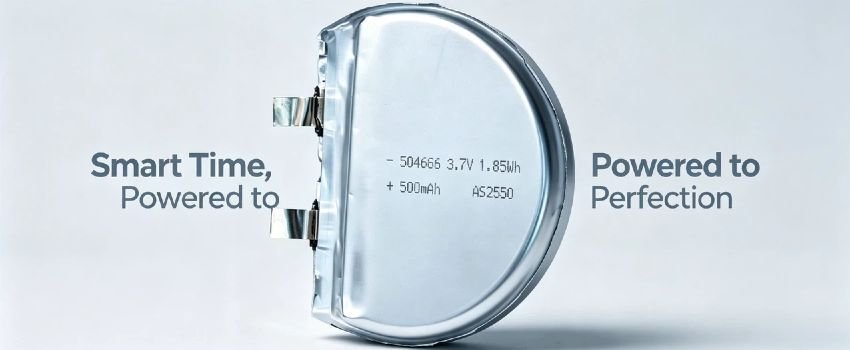 High-capacity pouch cell for TWS charging cases 