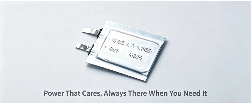Thin and flexible Li-Po battery for micro devices 