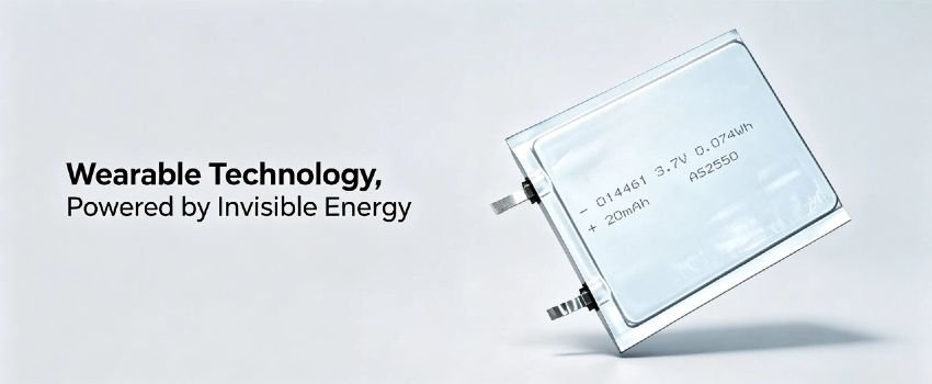 Ultra-thin flexible pouch battery for IoT devices
