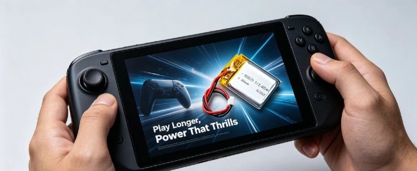 Compact lithium polymer battery for small electronics 