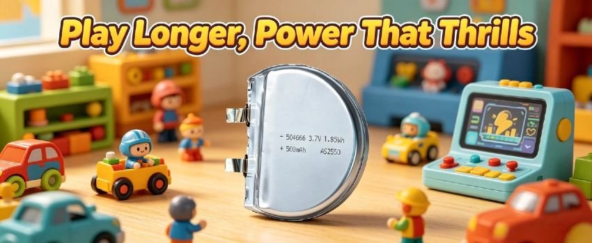 3.7V 500mAh semi-circle battery for smartwatches 