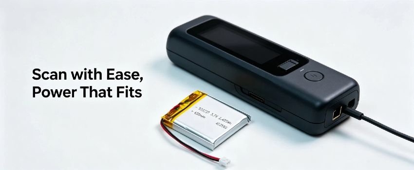 Li-Po battery pack with plug-and-play connector