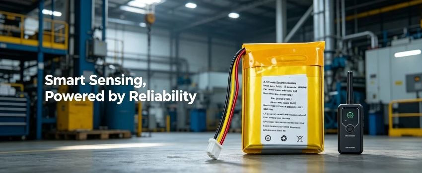 Compact 3.7V Li-Polymer battery for smart home gadgets and small electronics
