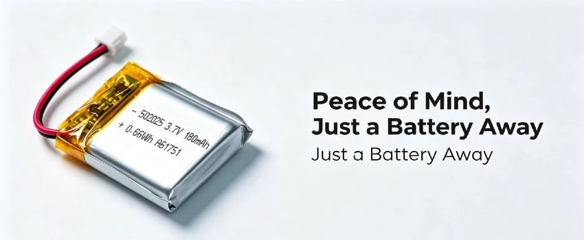 Small rechargeable Li-Polymer battery for IoT sensors and smart tags