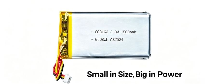 1600mAh 3.8V battery pack for consumer electronics