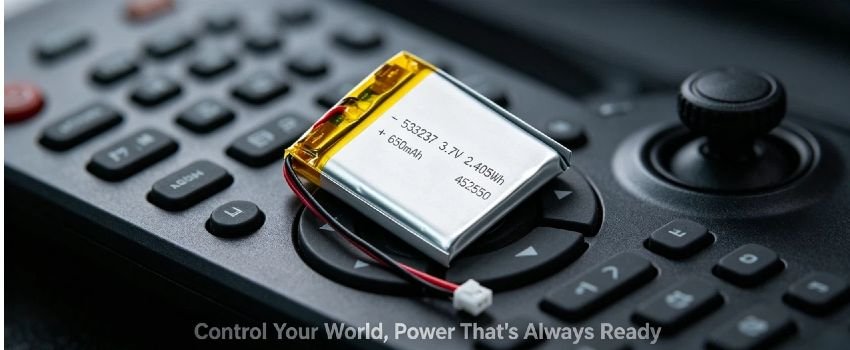 Rechargeable 3.7V 650mAh battery for IoT devices