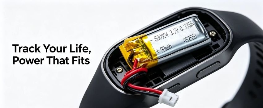 Rechargeable 3.7V battery for IoT devices