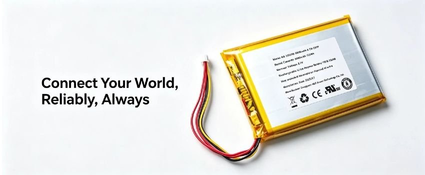 AS755590 rechargeable polymer battery for high-drain consumer electronics and wearables