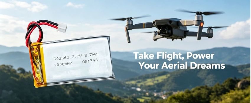 AS602663 lithium polymer battery for small IoT sensors and GPS trackers