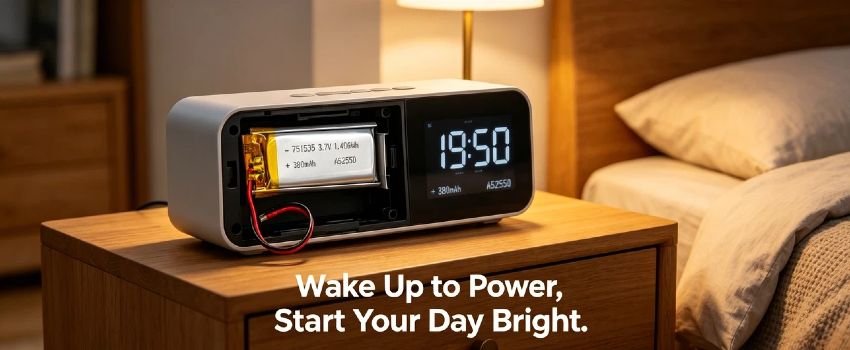 Li-Po battery with built-in overcharge protection 