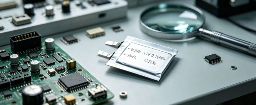 0.9mm ultra-thin lithium polymer battery for smart cards