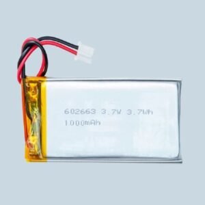 AS602663 3.7V 1000mAh Li-Polymer battery for wireless earbuds and fitness trackers