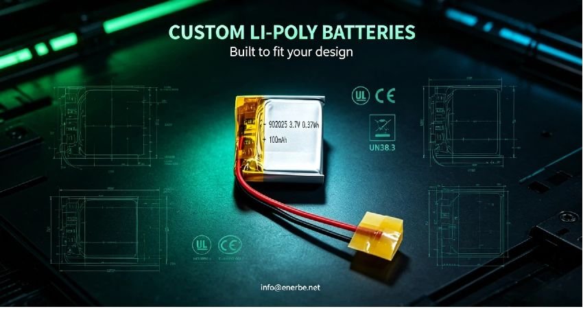 Li polymer lithium polymer battery cell with wiring, matching battery terminal cleaner maintenance accessories