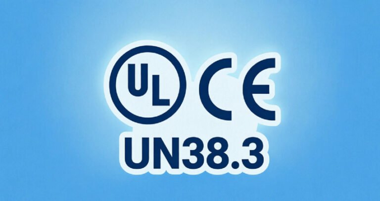 UL, CE, and UN38.3 certifications for lithium battery OEM manufacturing at A&S Power