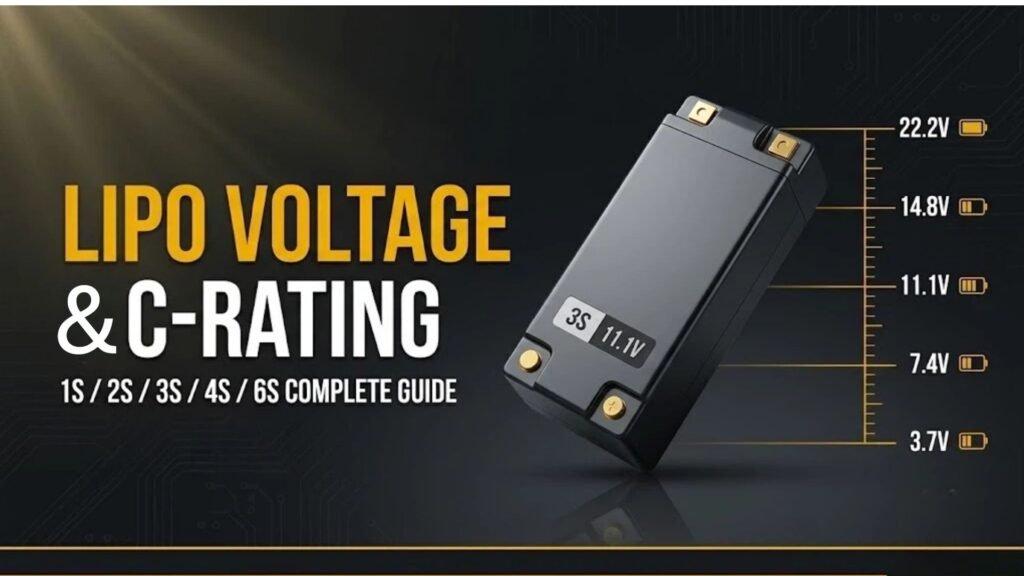 LiPo battery voltage and C-rating guide for OEM projects covering 1S through 6S configurations by A&S Power