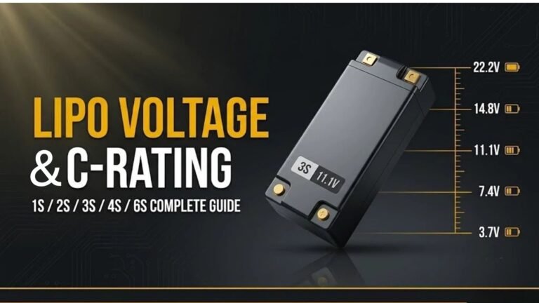 LiPo battery voltage and C-rating guide for OEM projects covering 1S through 6S configurations by A&S Power